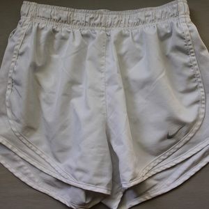 Women’s White Nike Running Shorts